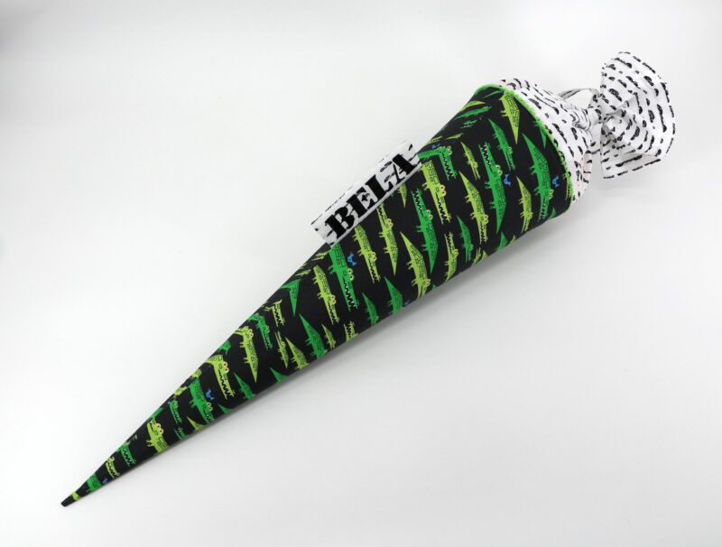Schultüte "Crocodile" mit Namen – Bild 3