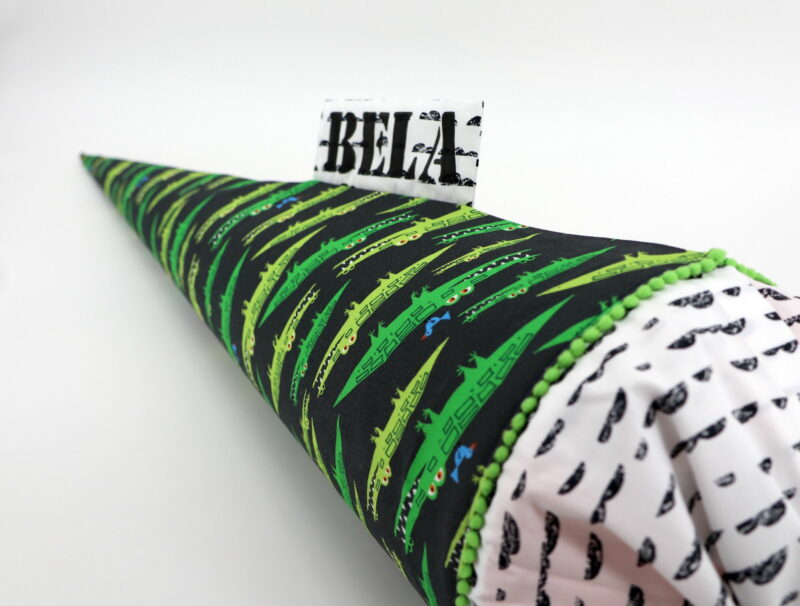 Schultüte "Crocodile" mit Namen – Bild 2