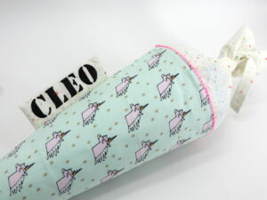 Schultüte "Einhorn mint" mit Namen