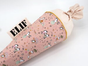 Schultüte "Glitter sweet unicorn 2.0" mit Namen