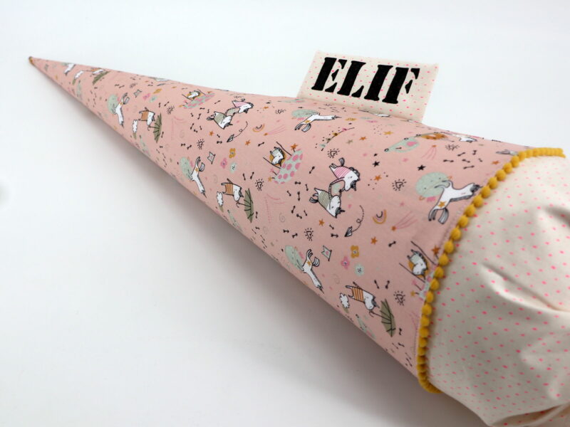 Schultüte "Glitter sweet unicorn 2.0" mit Namen – Bild 4