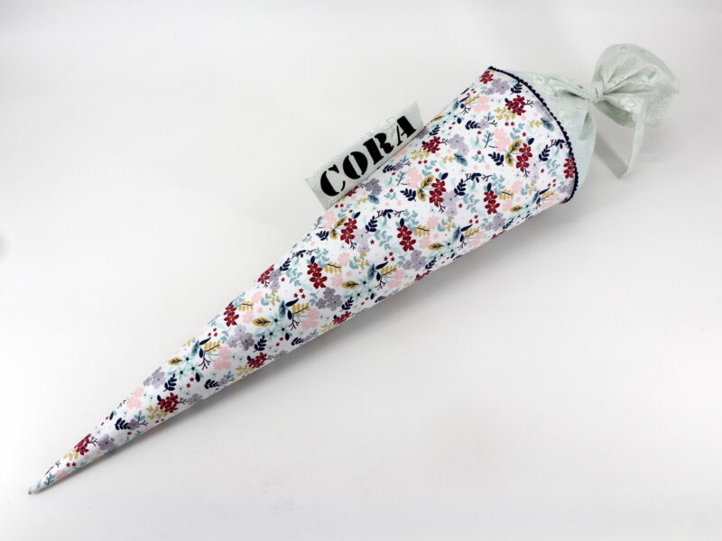 Schultüte "Glitter Flowers 2.0" mit Namen – Bild 3