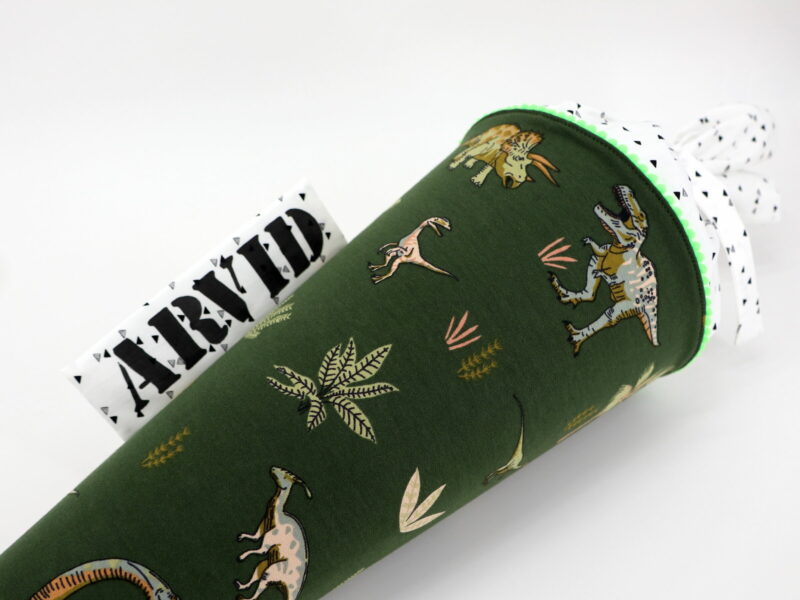 Schultüte "Dino" mit Namen – Bild 3
