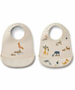 Liewood - Tilda Bib 2-Pack - All together / Sandy Liewood - Tilda Bib 2-Pack - All together / Sandy