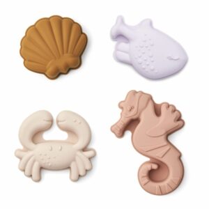 Liewood - Gill Sand Moulds 4er Set (Sea Shell / Pale Tuscany)