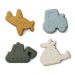 Liewood - Gill Sand Moulds 4er Set (Vehicles / Dove Blue) Liewood - Gill Sand Moulds 4er Set (Vehicles / Dove Blue)