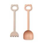 Liewood - Hilda Shovel & Rake - Strandspielzeug (1037 Tuscany Rose / Apple Blossom)