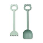 Liewood - Hilda Shovel & Rake - Strandspielzeug (1039 Dusty mint / Peppermint)