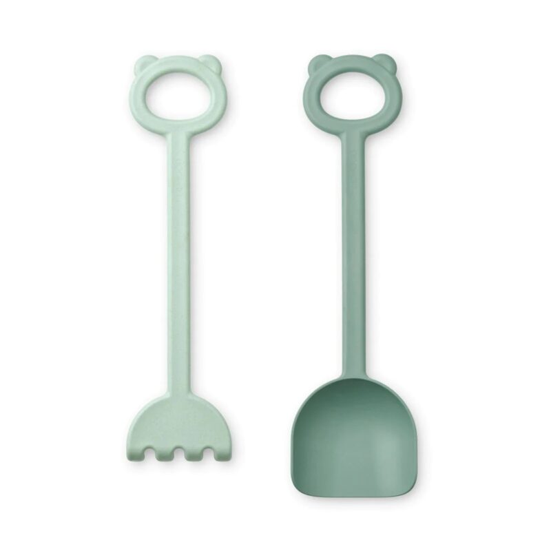 Liewood - Hilda Shovel & Rake - Strandspielzeug (1039 Dusty mint / Peppermint)