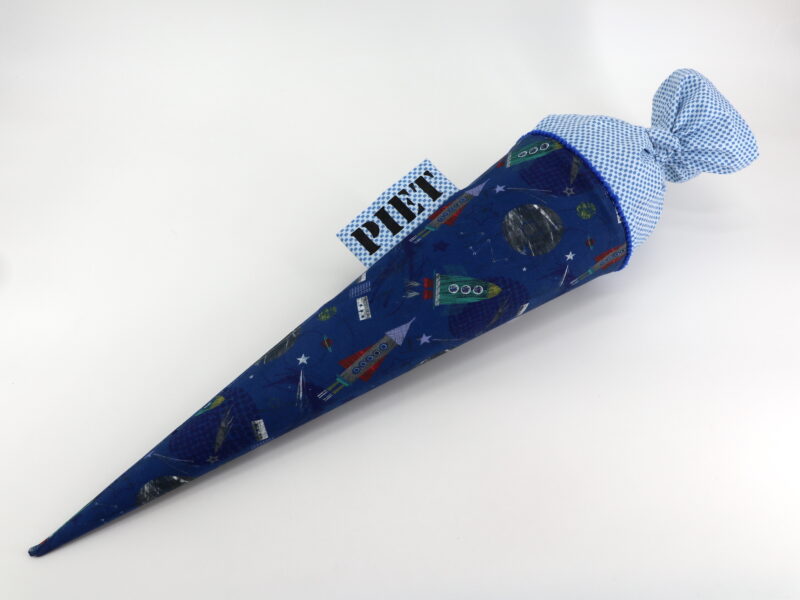 Schultüte "Space cobalt" mit Namen – Bild 2