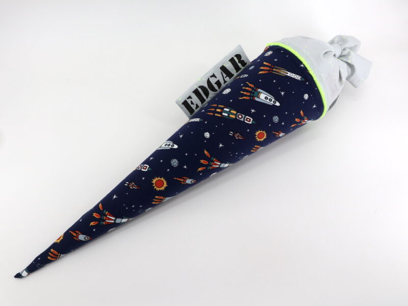 Schultüte "Raketen" mit Namen – Bild 2