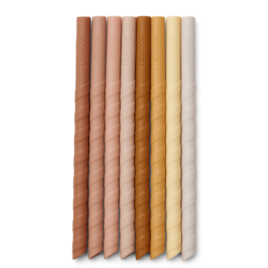 Liewood - Zoe straw set 8-pack (tuscany rose multi mix)