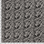 Nooteboom Textiles - ALPHEN FLEECE STOFF BEDRUCKT SPORT MITTELGRAU