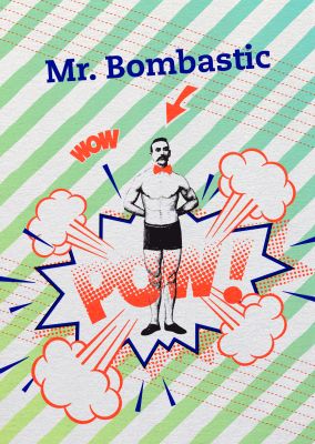 Postkarte - The Buttique -Say it »Mr. Bombastic«