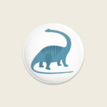 Ava&Yves - Button Dino blau