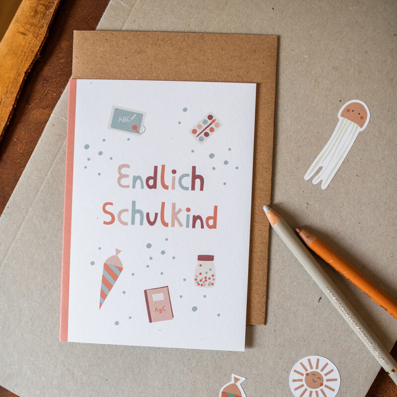 Aufkleber-Set mit Glitzereffekt "Schulkind" – Under the Sea – Bild 2