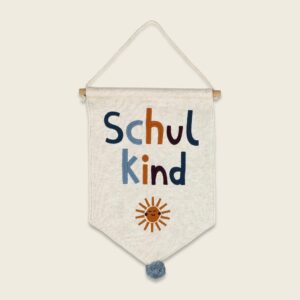 Ava&Yves - Wandbehang “Schulkind” Sonne (22 x 32 cm)