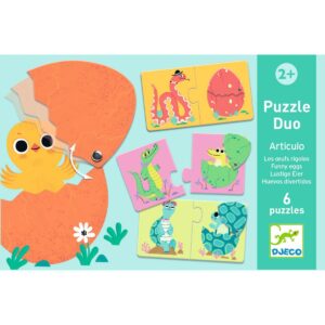 Djeco - Lernspiel Puzzle duo: Eier