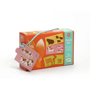 Djeco - Lernspiel Puzzle duo: Tierbabys