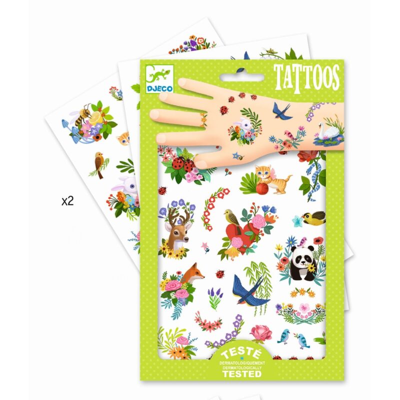 Tattoo Set mit 2 Bögen - Fröhlicher Frühling – Bild 2