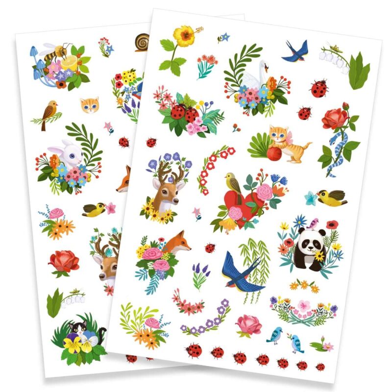 Tattoo Set mit 2 Bögen - Fröhlicher Frühling – Bild 3