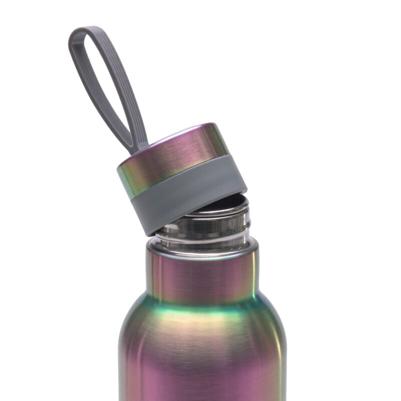Trinkflasche "Bold" aus Edelstahl – Rainbow Bunt – Bild 4