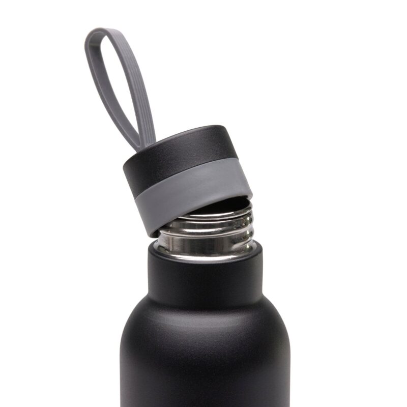Trinkflasche "Bold" aus Edelstahl – Schwarz – Bild 4