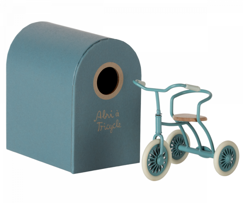 Dreirad "Abri à Tricycle" für die Maus – Petrol Blau – Bild 3