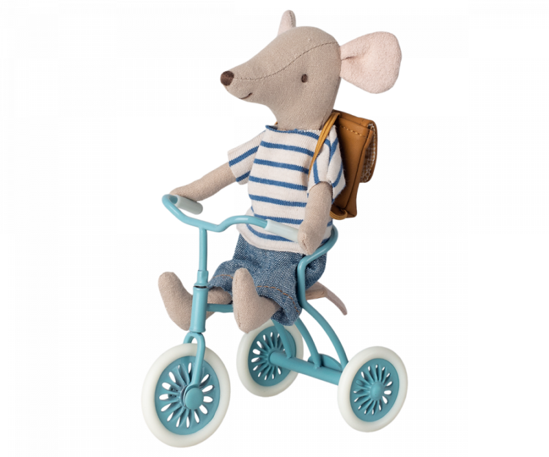 Dreirad "Abri à Tricycle" für die Maus – Petrol Blau – Bild 4