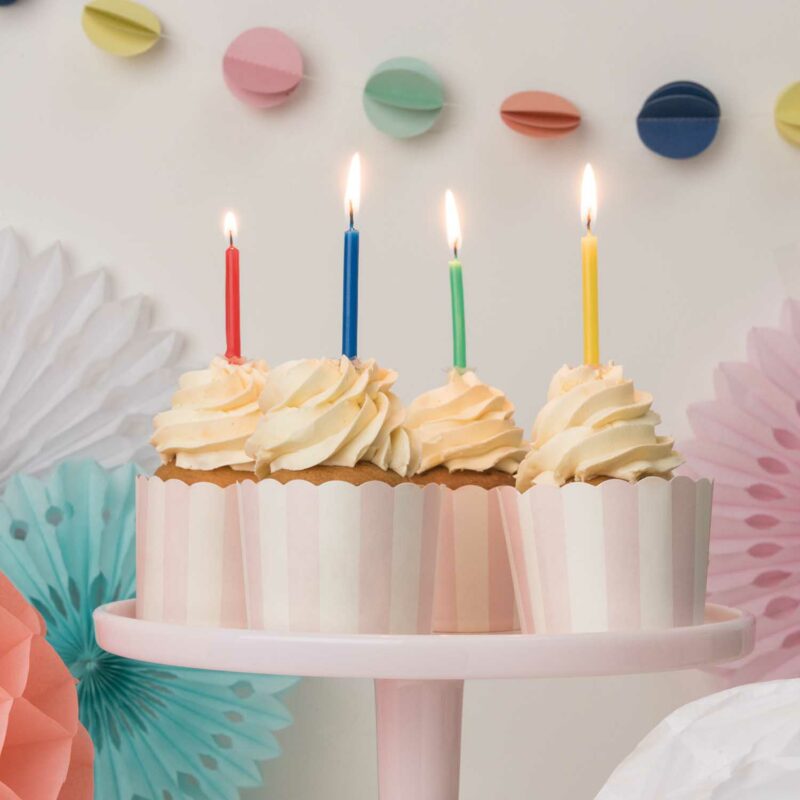 24 Kuchenkerzen "Let's Party" 48er Set – Basic – Bild 3