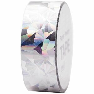 rico design - Paper Poetry Holographic Tape Kristall silber 19mm 10m