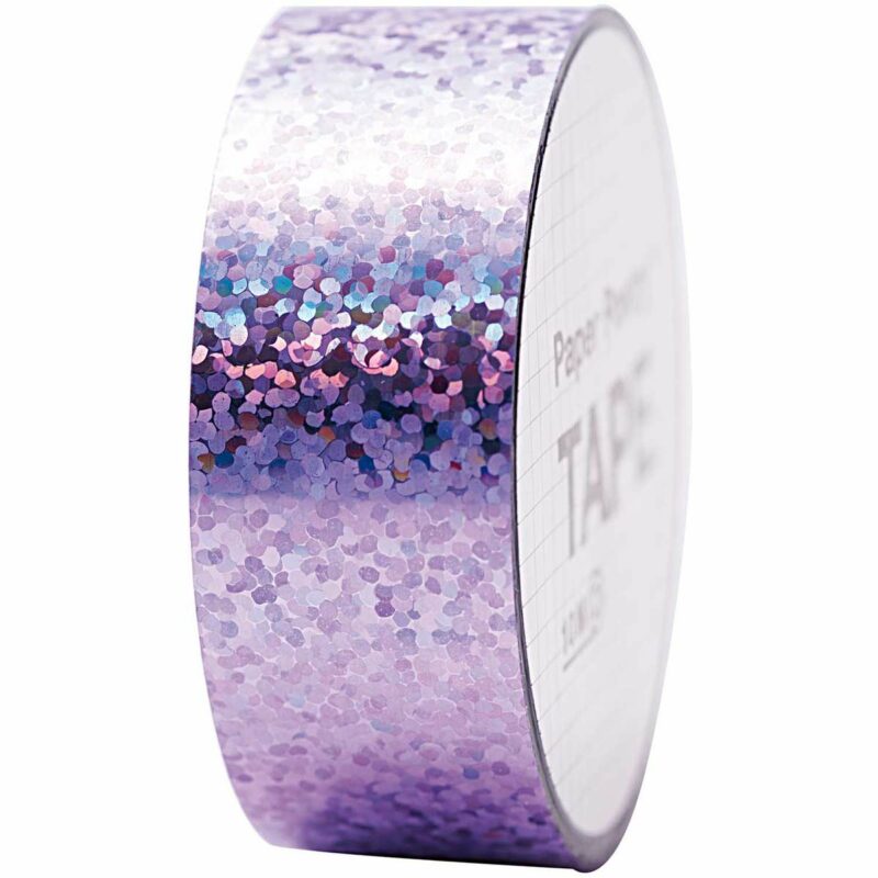 rico design - Paper Poetry Holographic Tape Punkte flieder 19mm 10m