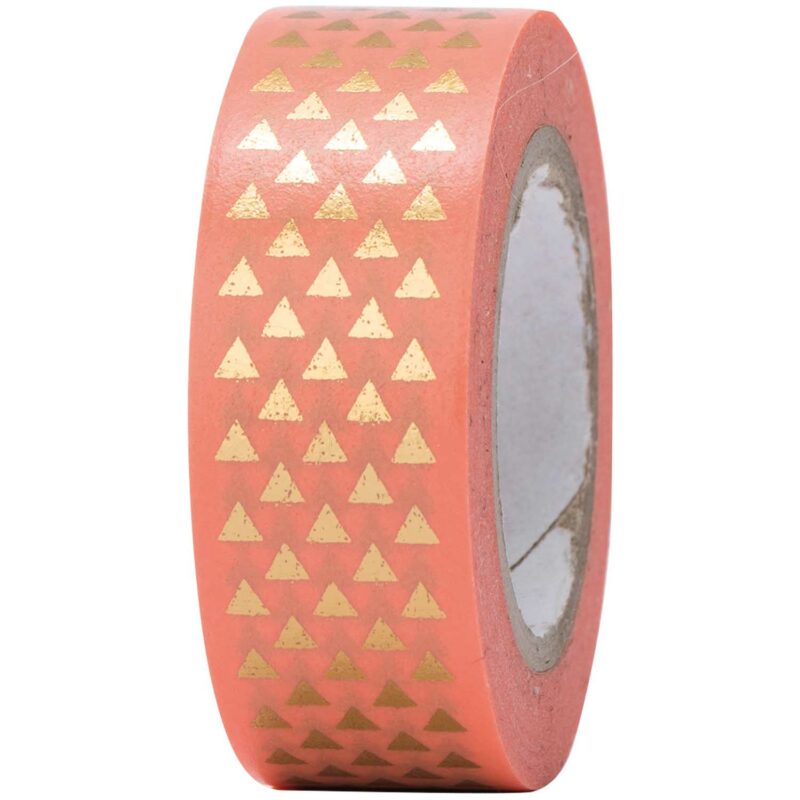 rico design - Paper Poetry Tape Dreiecke gold 15mm 10m Hot Foil