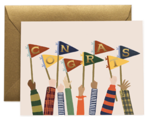 Rifle Paper - Congrats Pennants Card