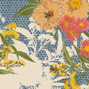 RJR Fabrics - Honeybee Garden - Bee Bouquet - Sunday Morning