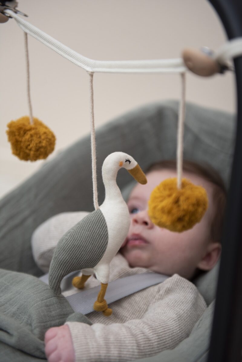 Mobile-Kette aus Bio-Baumwollstrick - Heron – Bild 4
