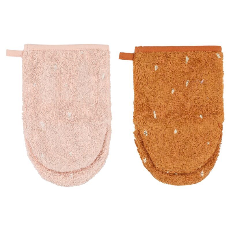 Waschhandschuh aus Bio-Baumwolle 2er Set – Mrs. Rabbit + Mr. Fox – Bild 3