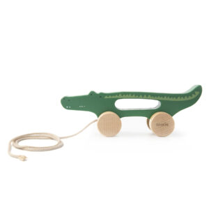 Trixie Baby - Wooden pull along toy - Mr. Crocodile