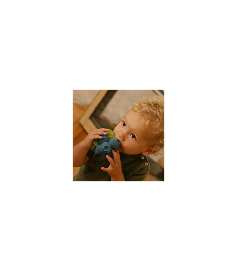 Baby-Spielzeug aus Naturkautschuk "Jerry The Blueberry" – Bild 4