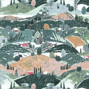 Art Gallery Fabrics - Wintertale - Snowy Hills