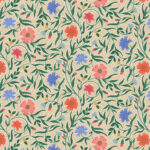 Cotton&Steel Fabrics - Vintage Garden - Aster - Cream Metallic Cotton&Steel Fabrics - Vintage Garden - Aster - Cream Metallic