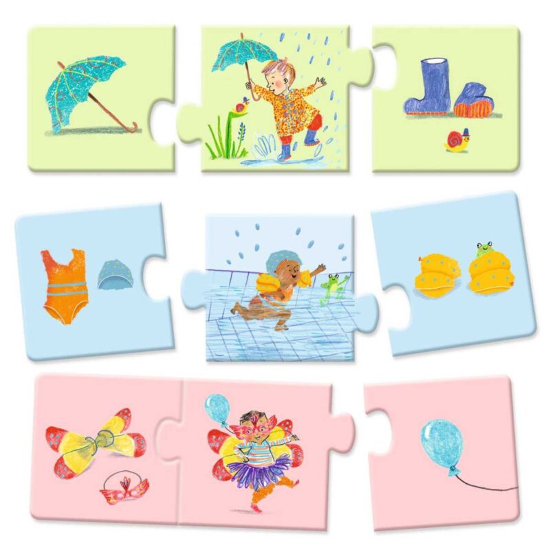 Lernspiel "Puzzle Trio" – Alltag – Bild 2