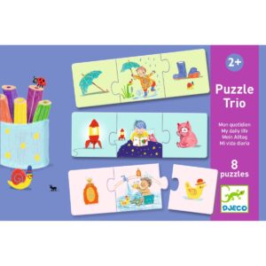 Djeco - Lernspiel Puzzle trio Alltag