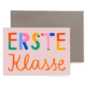 Frau Ottilie - Grußkarte zur Einschulung *Erste Klasse*