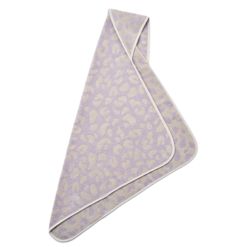 Kapuzenhandtuch "Alba Yarn Dyed  Hooded Baby Towel" – Leo/Misty lilac – Bild 2