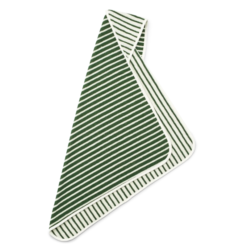 Kapuzenhandtuch "Alba Yarn Dyed  Hooded Baby Towel" – Y/D Stripes Garden Green /Creme de la creme – Bild 2
