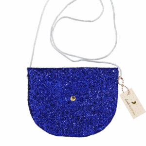 Luciole et Petit Pois - Mini bag (Blue electric glitter)