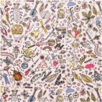 rico design - Rico Design Druckstoff Insekten puder-neon