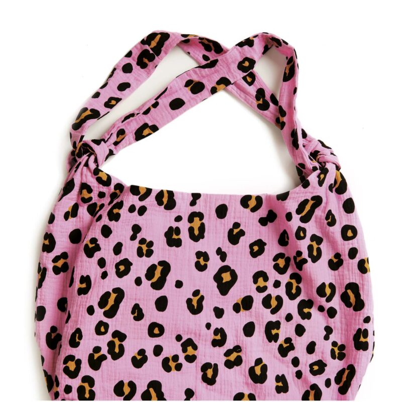 Krinkelmusselin "Acid Leo" - Pink – Bild 5