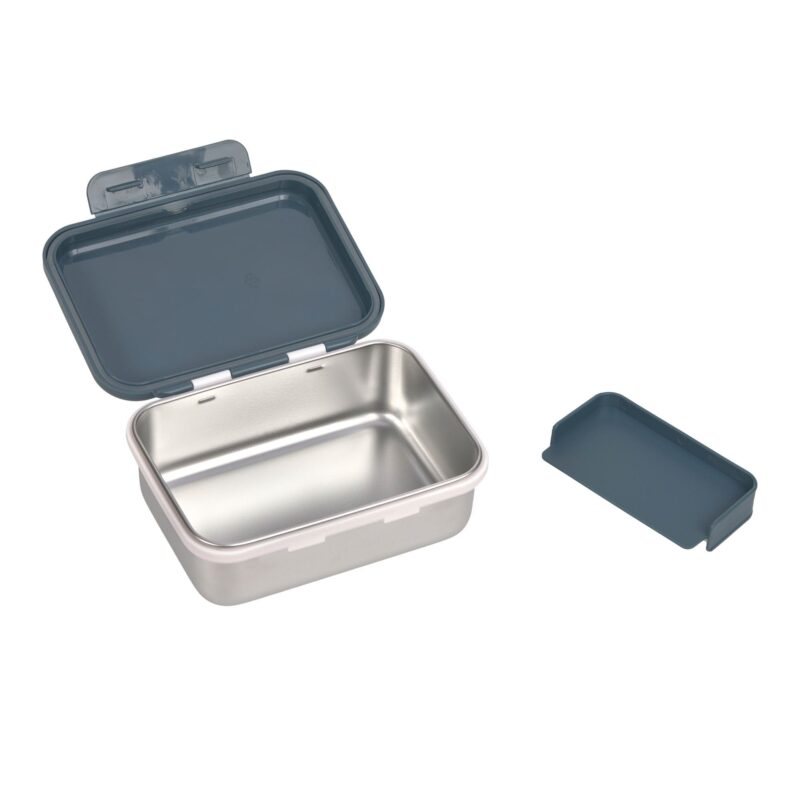 Kinder Brotdose Edelstahl - Lunchbox Happy Prints Dunkelblau – Bild 4
